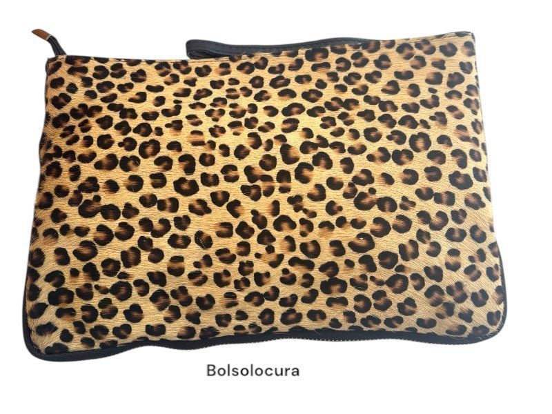 Bandoleras y Carteras Animal Print o Color de Piel con Pelo grande leopardo